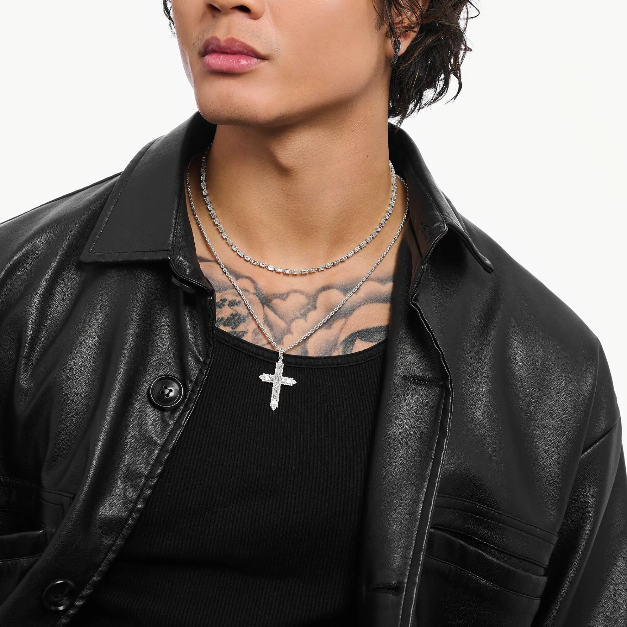 Women THOMAS SABO Necklaces|Necklaces & Chains-Anchor necklace Silver Thickness 2,50 mm (0,10 Inch)