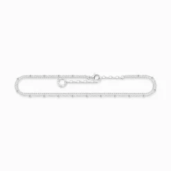 Women THOMAS SABO Anklets-Anklet double strand silver