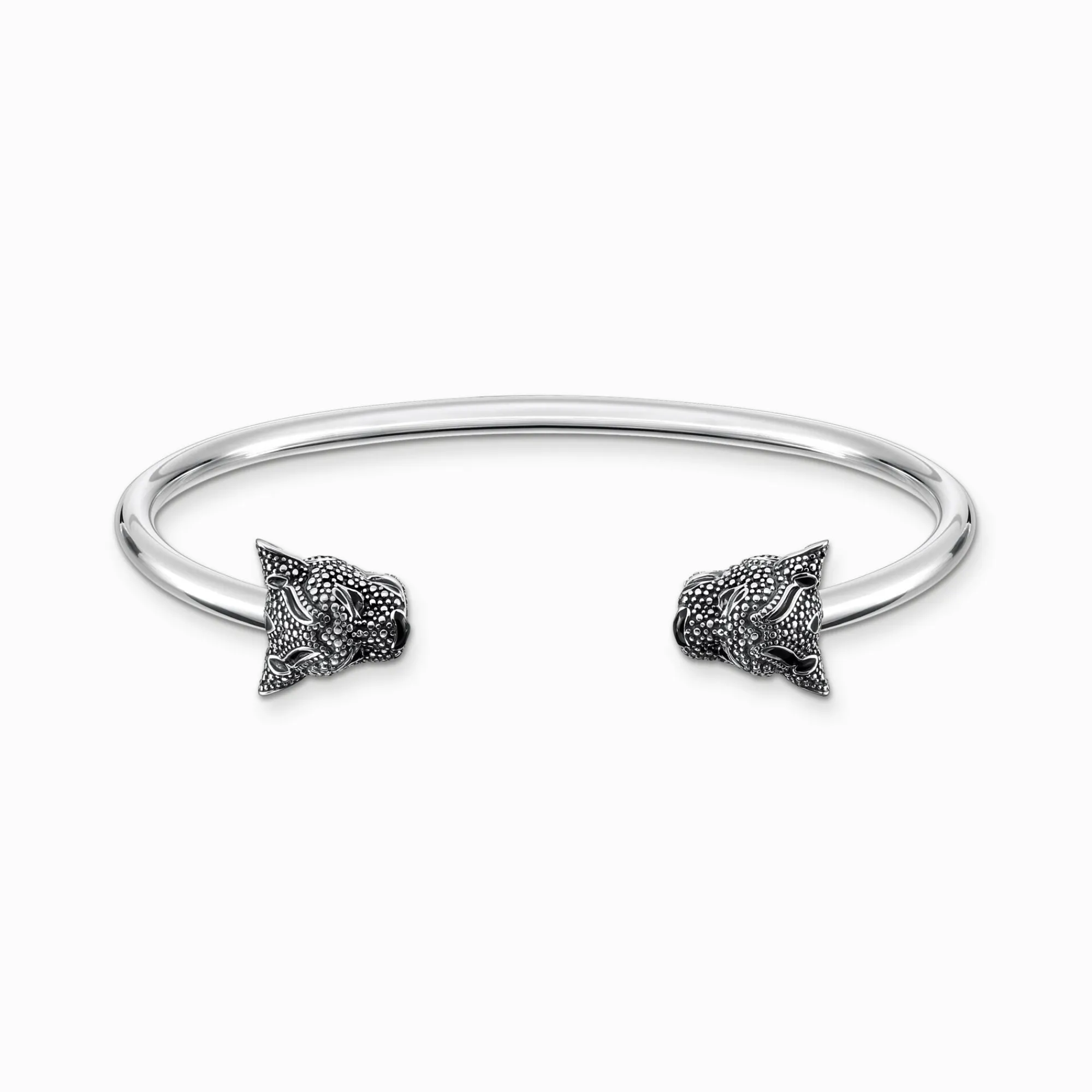 Women THOMAS SABO Bangles|Bangles-Bangle black cat