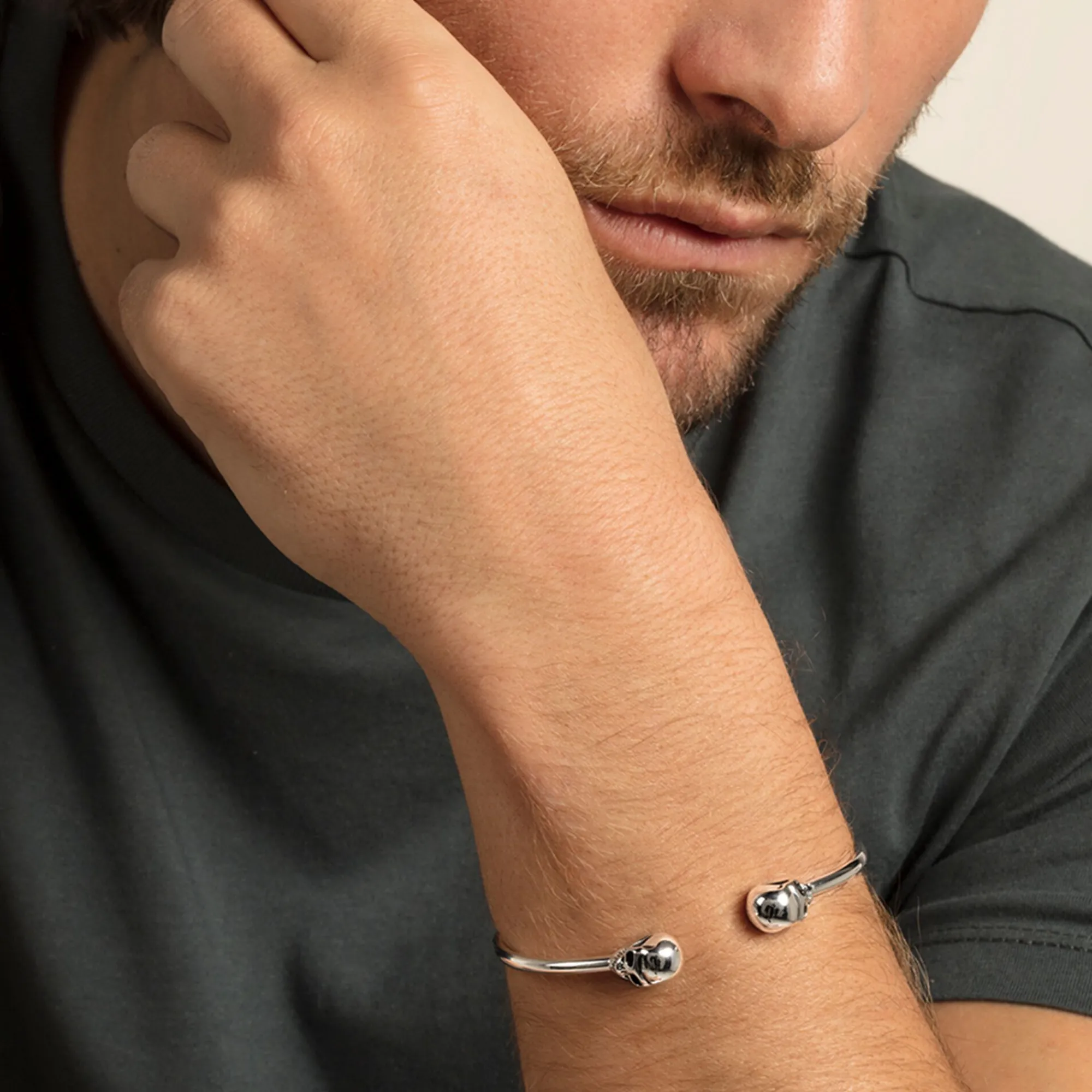 Women THOMAS SABO Bangles|Bangles-Bangle skull