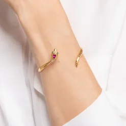 Women THOMAS SABO Bangles|18-Carat Gold-Plating - 925 Silver-Bangle snake gold