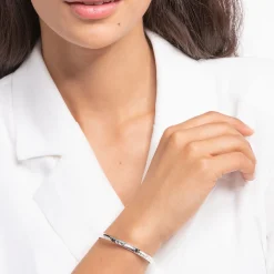 Women THOMAS SABO Bangles-Bangle snakeskin silver