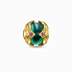 Women THOMAS SABO Beads-Bead green stone gold