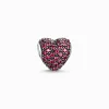 Women THOMAS SABO Beads-Bead red pavé heart