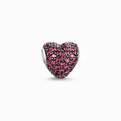 Women THOMAS SABO Beads-Bead red pavé heart