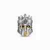 Women THOMAS SABO Beads|18-Carat Gold-Plating - 925 Silver-Bead skull knight