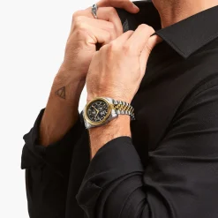 THOMAS SABO Watches|Watches-Bicolour automatic watch with 41 mm and black dial