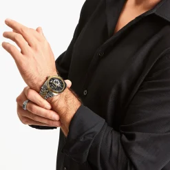 THOMAS SABO Watches|Watches-Bicolour automatic watch with 41 mm and black dial