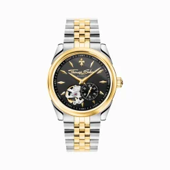Women THOMAS SABO Watches|Ladies' Watches-Bicolour automatic watch with 36 mm and lilies emblem