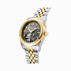Women THOMAS SABO Watches|Ladies' Watches-Bicolour automatic watch with 36 mm and lilies emblem