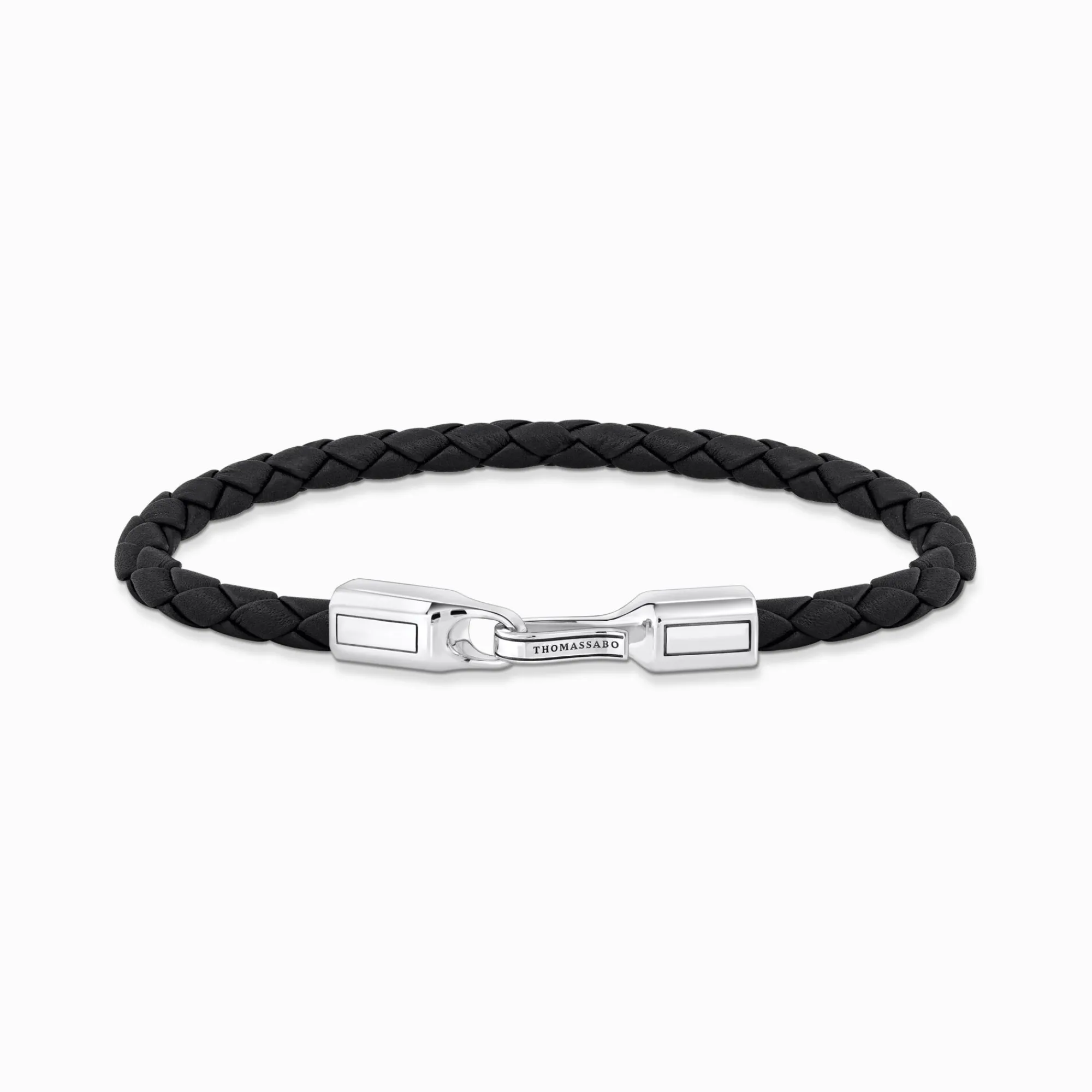 Women THOMAS SABO Bracelets|Bracelets-Black leather bracelet