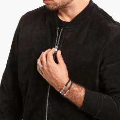 Women THOMAS SABO Bracelets|Bracelets-Black leather bracelet