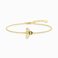 Women THOMAS SABO Bracelets|18-Carat Gold-Plating - 925 Silver-Bracelet bee