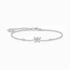 Women THOMAS SABO Bracelets-Bracelet butterfly white stones