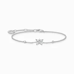 Women THOMAS SABO Bracelets-Bracelet butterfly white stones
