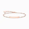 Women THOMAS SABO Bracelets|18-Carat Rose Gold Plating - 925 Silver-Bracelet classic dots rosegold