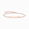 Women THOMAS SABO Bracelets|18-Carat Rose Gold Plating - 925 Silver-Bracelet classic with heart and infinity rose gold