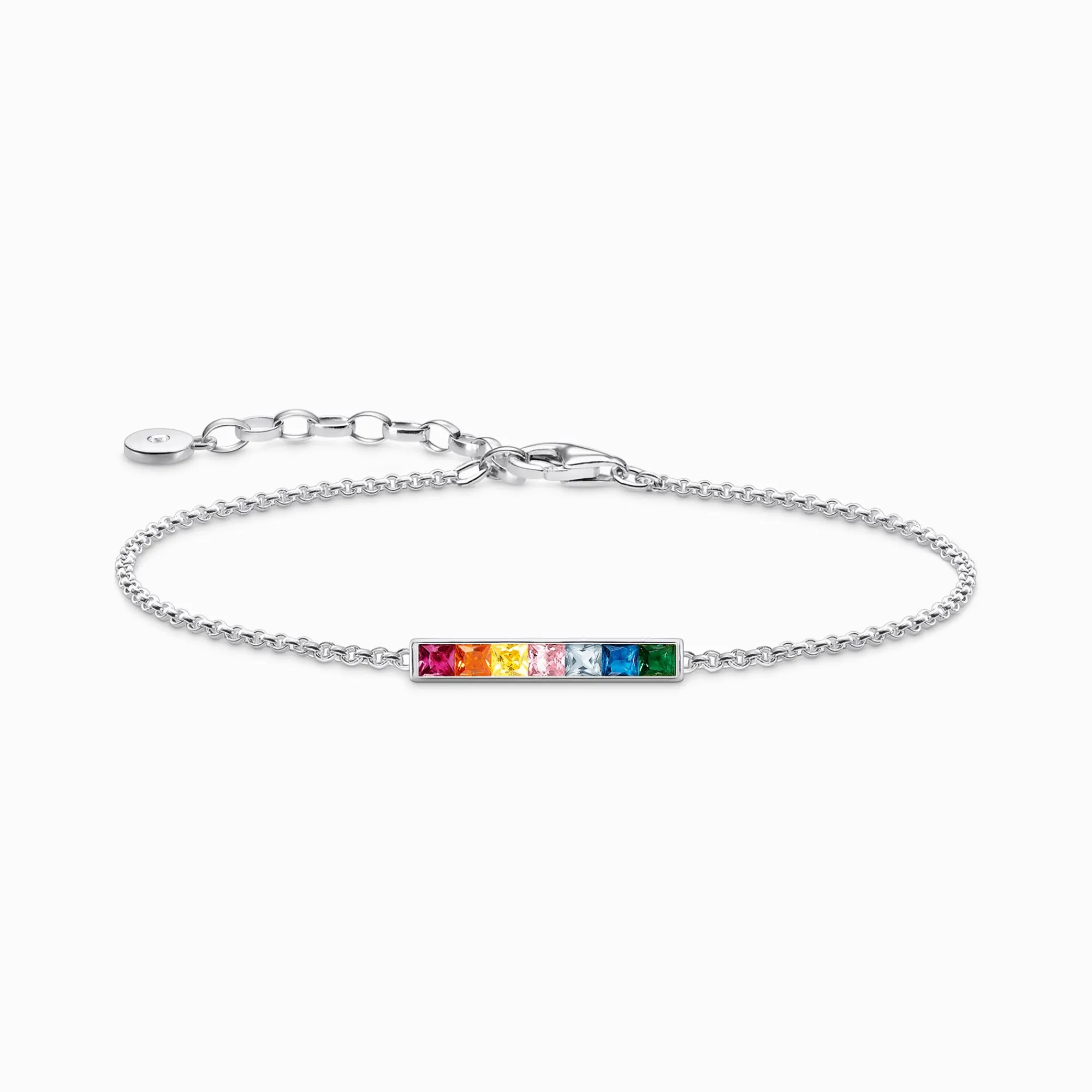 Women THOMAS SABO Bracelets|925 Silver-Bracelet colourful stones silver