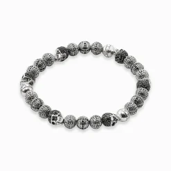Women THOMAS SABO Bracelets|Bracelets-Bracelet cross and skull
