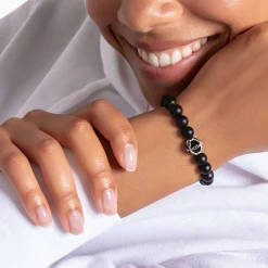 Women THOMAS SABO Bracelets|Bracelets-Bracelet cross black