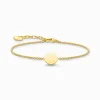 Women THOMAS SABO Bracelets|18-Carat Gold-Plating - 925 Silver-Bracelet disc gold