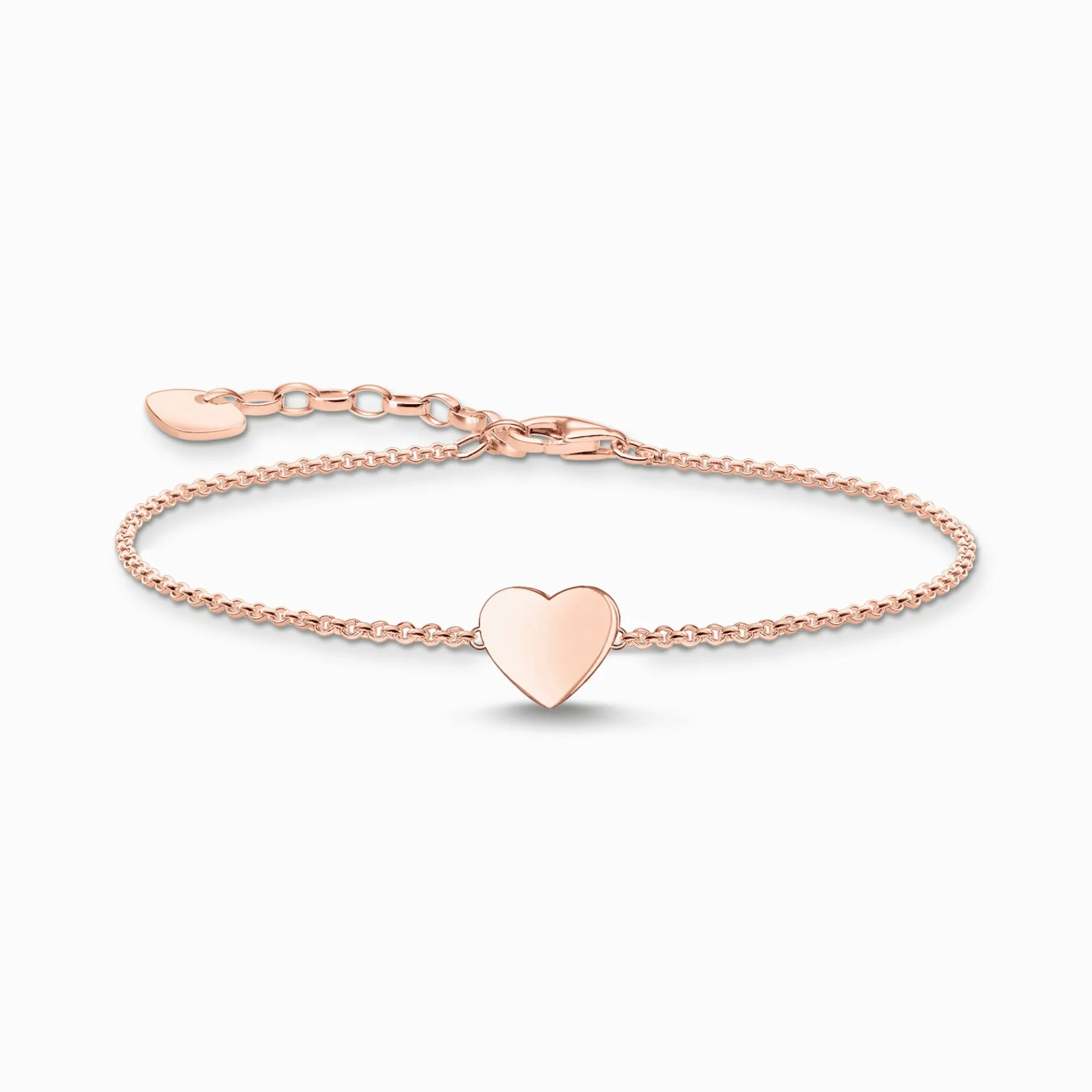Women THOMAS SABO Bracelets|18-Carat Rose Gold Plating - 925 Silver-Bracelet heart rose gold