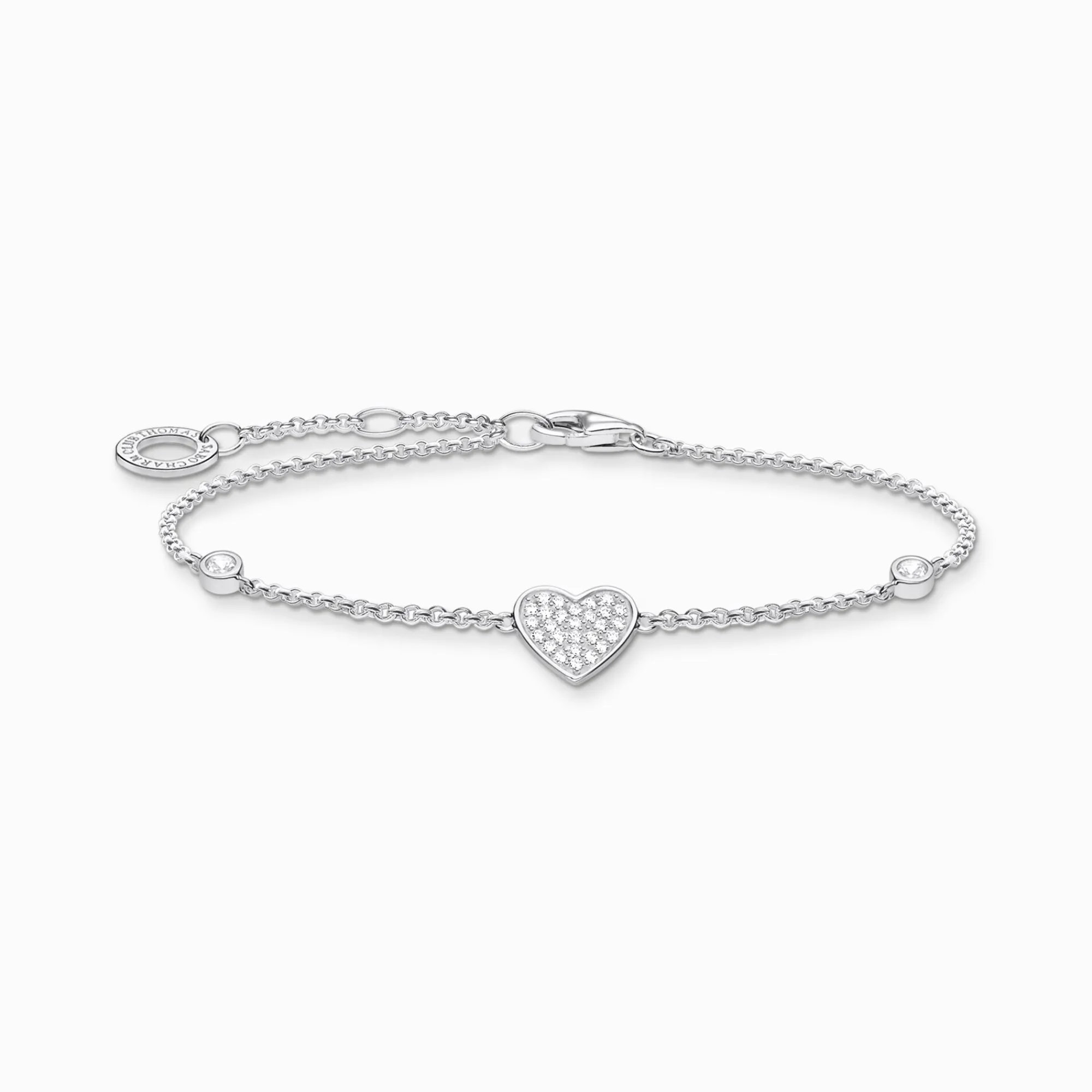Women THOMAS SABO Bracelets-Bracelet heart with stones silver