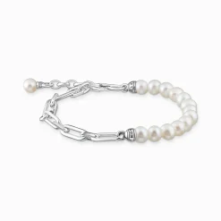 Women THOMAS SABO Bracelets|Bracelets-Bracelet links and pearls silver