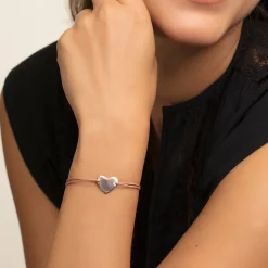 Women THOMAS SABO Bracelets|18-Carat Rose Gold Plating - 925 Silver-Bracelet Little Secret heart