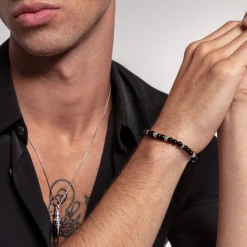 Women THOMAS SABO Bracelets|Bracelets-Bracelet lucky Charm, black