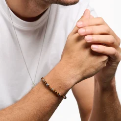 Women THOMAS SABO Bracelets|Bracelets-Bracelet lucky charm tiger‘s eye