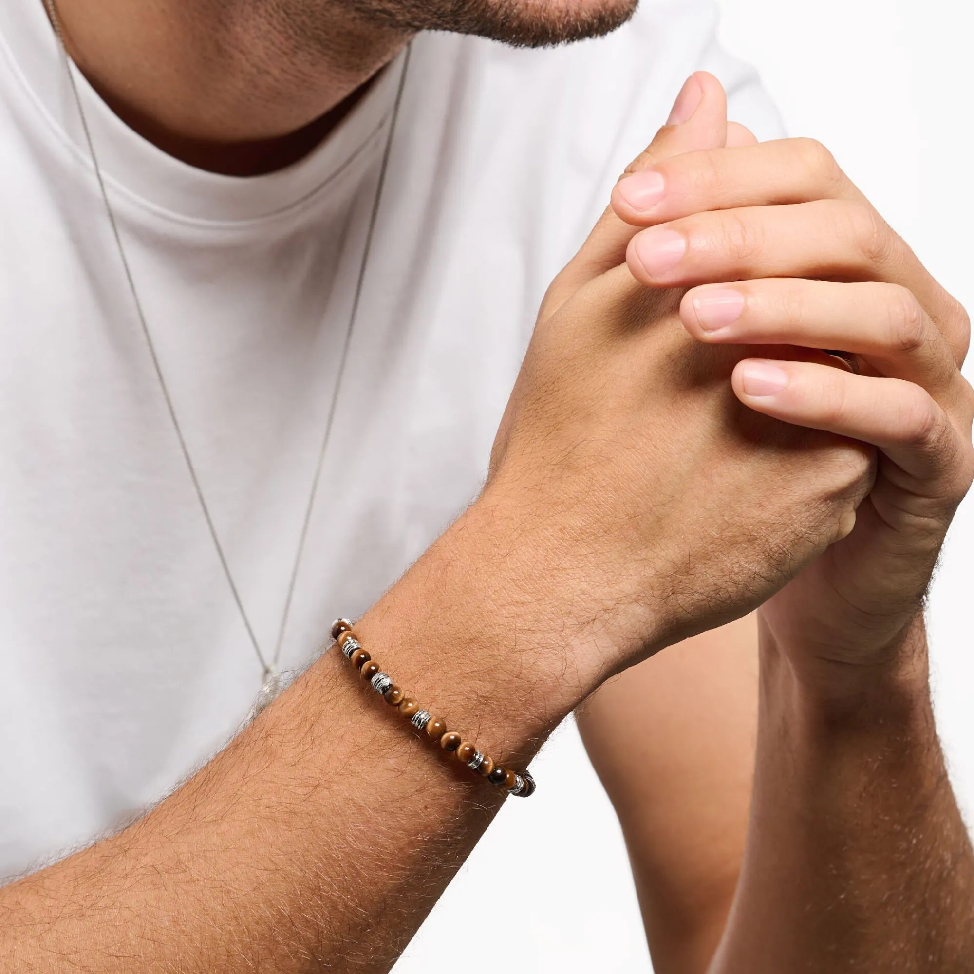 Women THOMAS SABO Bracelets|Bracelets-Bracelet lucky charm tiger‘s eye