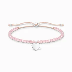 Women THOMAS SABO Bracelets-Bracelet pink pearls heart