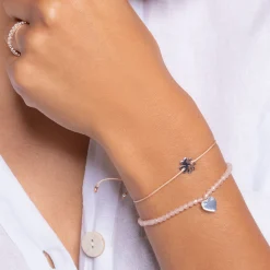 Women THOMAS SABO Bracelets-Bracelet pink pearls heart