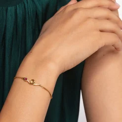 Women THOMAS SABO Bracelets|18-Carat Gold-Plating - 925 Silver-Bracelet snake gold