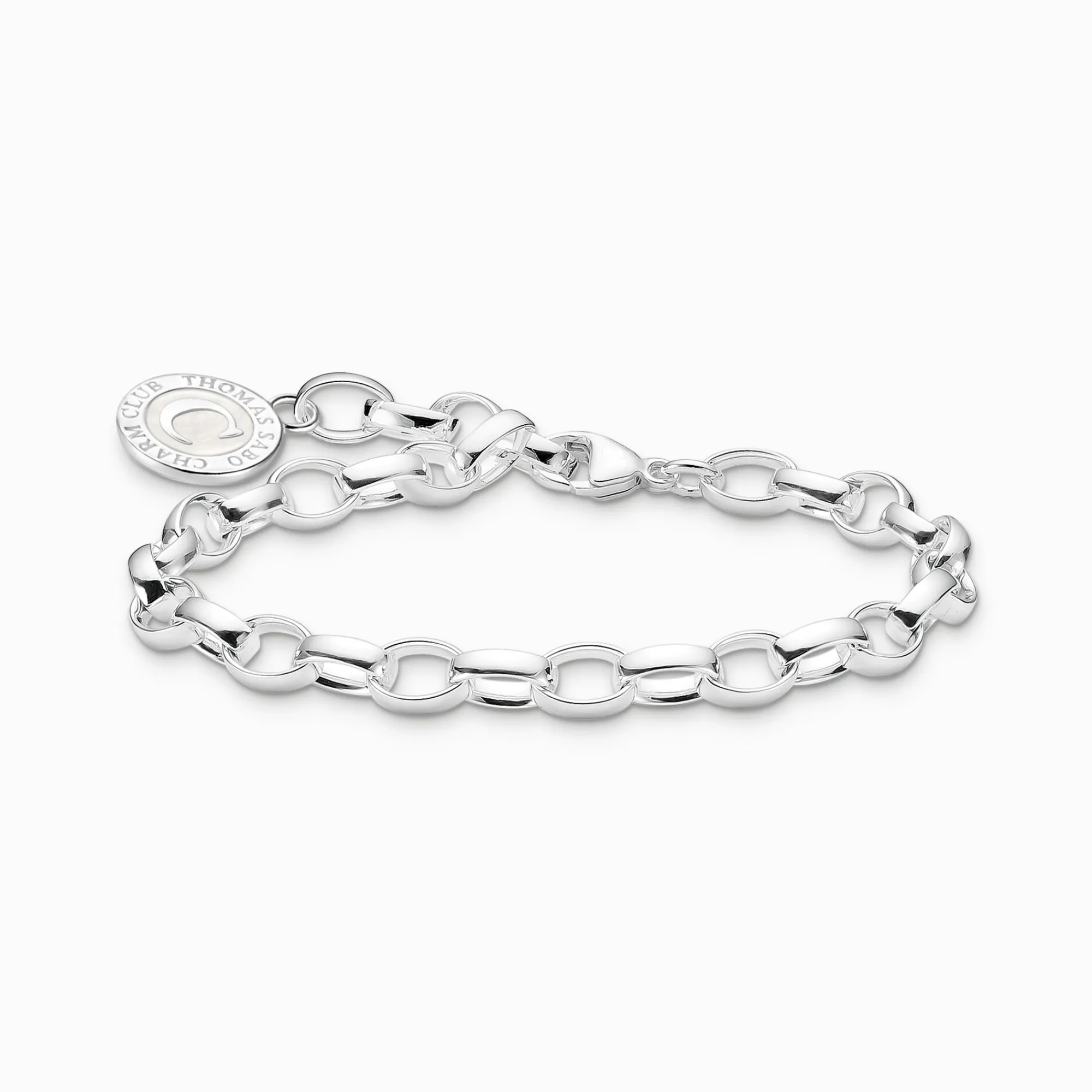 Women THOMAS SABO Charm Bracelets|Charm Bracelets-Charm bracelet with white Coin silver