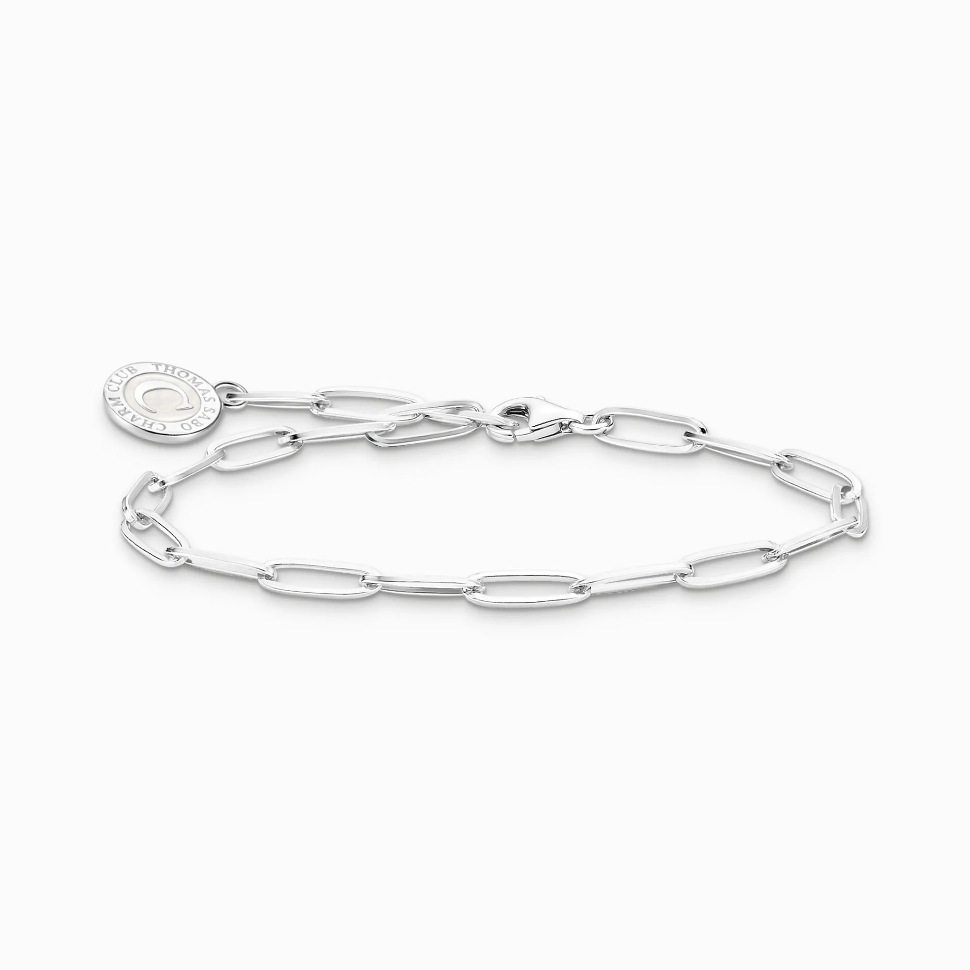 Women THOMAS SABO Charm Bracelets|Charm Bracelets-Charm bracelet with white Coin silver