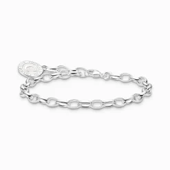 Women THOMAS SABO Charm Bracelets|Charm Bracelets-Charm bracelet with white Coin silver