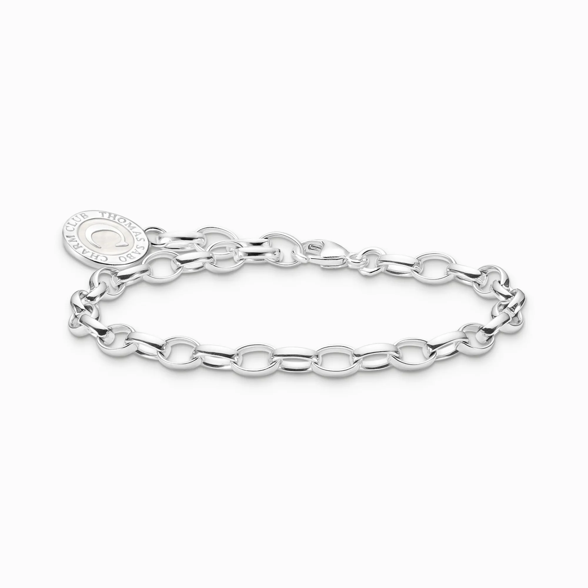 Women THOMAS SABO Charm Bracelets|Charm Bracelets-Charm bracelet with white Coin silver