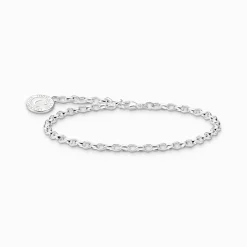 Women THOMAS SABO Charm Bracelets|Charm Bracelets-Charm bracelet with white Coin silver