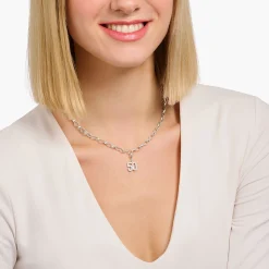 Women THOMAS SABO Charm Necklaces|Charm Necklaces-Charm necklace with Coin silver