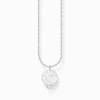 Women THOMAS SABO Charm Necklaces|Charm Necklaces-Charm necklace with white Coin silver