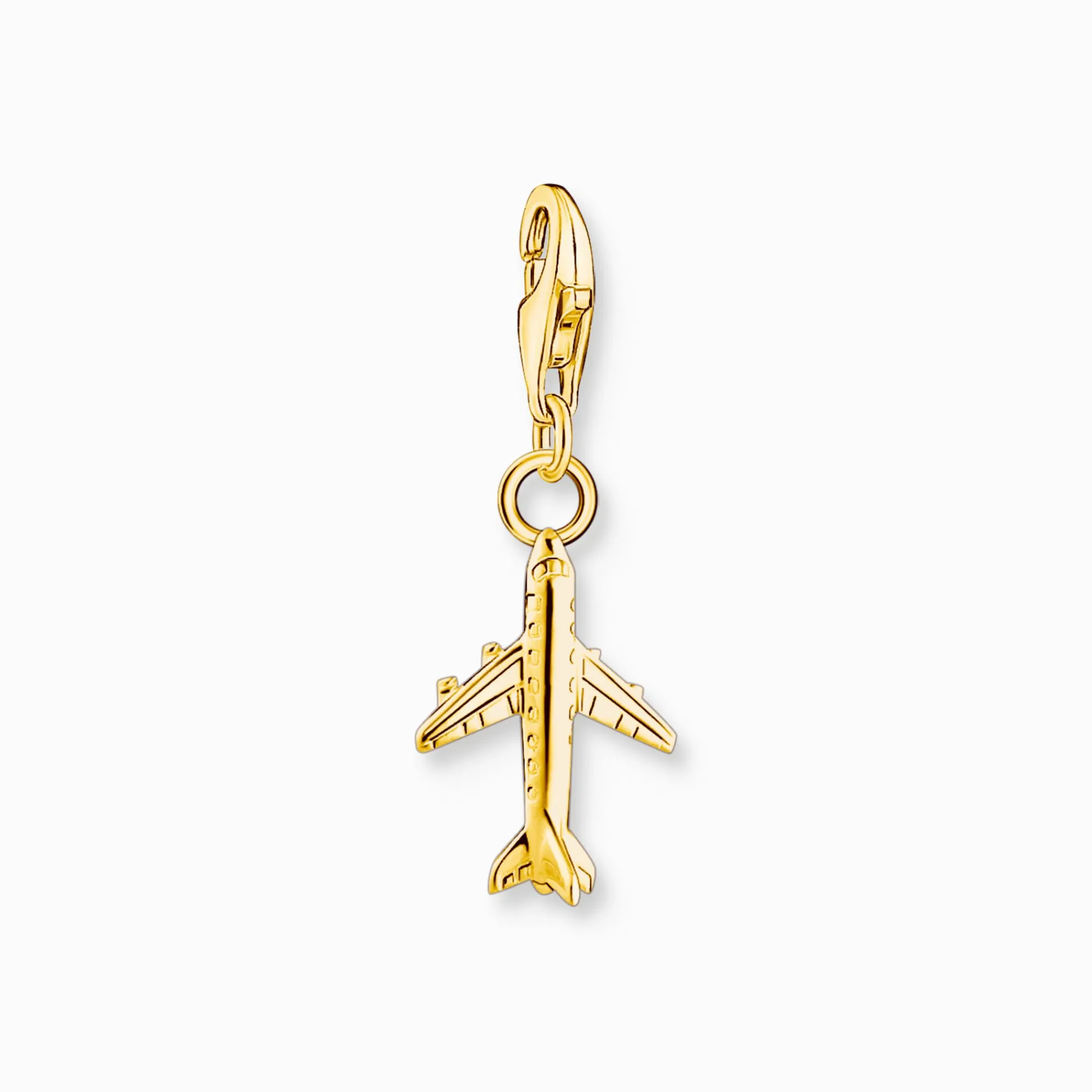 Women THOMAS SABO Charms|Charms-Charm pendant aeroplane gold plated