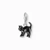 Women THOMAS SABO Charms|Charms-Charm pendant black cat