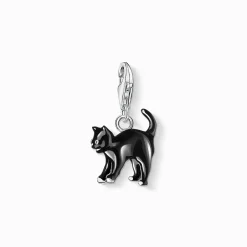 Women THOMAS SABO Charms|Charms-Charm pendant black cat