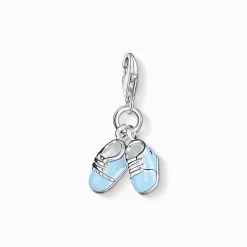 Women THOMAS SABO Charms|Charms-Charm pendant blue baby shoes