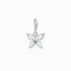 Women THOMAS SABO Charms|Charms-Charm pendant butterfly white stones