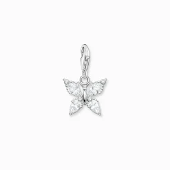 Women THOMAS SABO Charms|Charms-Charm pendant butterfly white stones