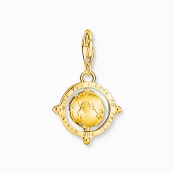 Women THOMAS SABO Charms|Charms-Charm pendant colourful globe gold plated