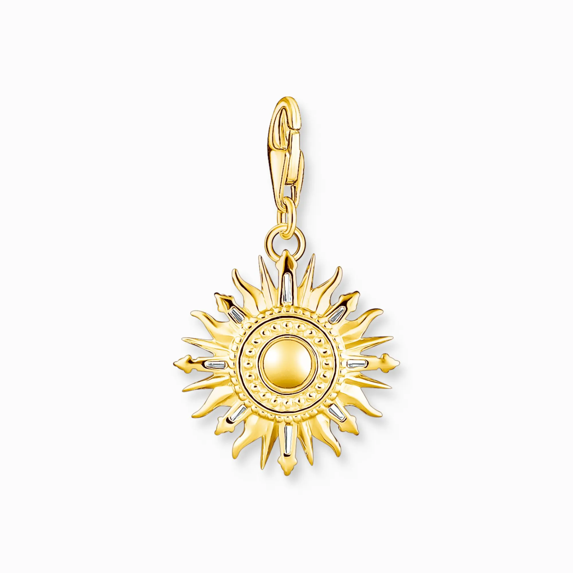 Women THOMAS SABO Charms|Charms-Charm pendant colourful sun gold plated